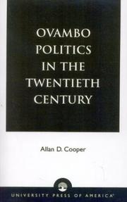 Cover of: Ovambo politics in the twentieth century