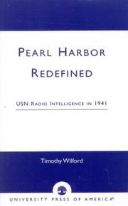 Cover of: Pearl Harbor redefined: USN radio intelligence in 1941