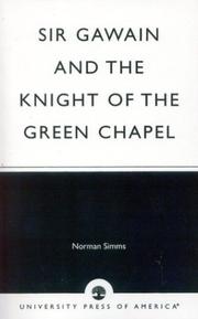 Cover of: Sir Gawain and the Knight of the Green Chapel by Norman Toby Simms