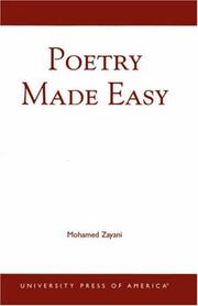Cover of: Poetry made easy