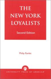 Book cover: New York loyalists | Philip Ranlet