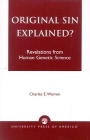 Cover of: Original sin explained?: revelations from human genetic science