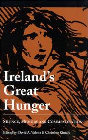 Cover of: Ireland's Great Hunger: Silence, Memory, and Commemoration (Quinnipiac University Studies in the Great Hunger)