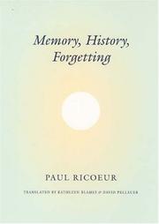 Cover of: Memory, History, Forgetting
