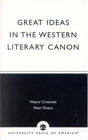 Cover of: Great ideas in the Western literary canon