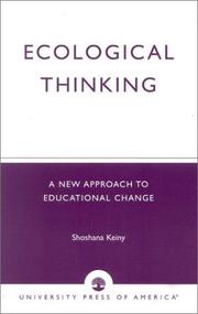 Cover of: Ecological Thinking: A New Approach to Educational Change