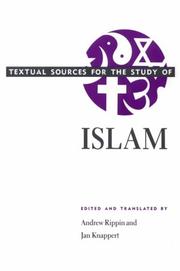 Cover of: Textual sources for the study of Islam | 