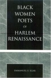 Cover of: Black women poets of Harlem Renaissance