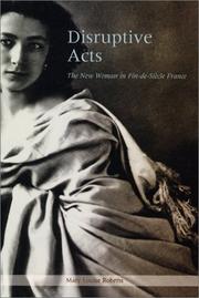 Cover of: Disruptive Acts by Mary Louise Roberts