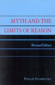 Cover of: Myth and the Limits of Reason