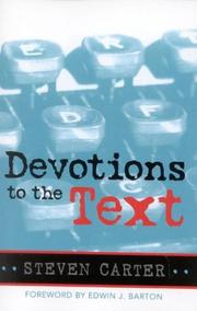 Cover of: Devotions to the Text