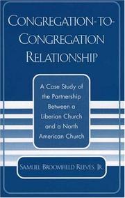 Congregation-to-Congregation Relationship by Jr., Samuel Broomfield Reeves