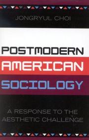 Cover of: Postmodern American Sociology: A Response to the Aesthetic Challenge