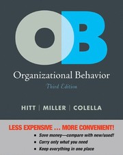 Cover of: Organizational Behavior by Michael A. Hitt, Adrienne Colella, Chet Miller