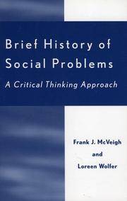 Cover of: Brief History of Social Problems by McVeigh Frank J., Frank J. McVeigh