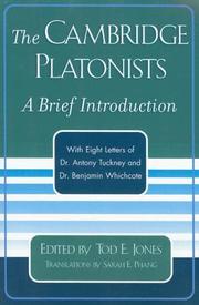 Cover of: The Cambridge Platonists by Tod E. Jones, Tod E. Jones