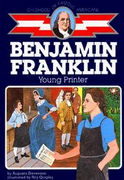 Cover of: Benjamin Franklin, young printer