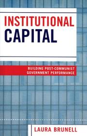 Cover of: Institutional Capital by Laura Brunell