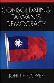 Cover of: Consolidating Taiwan's Democracy