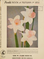 Cover of: Park's book of autumn for 1953 by Geo. W. Park Seed Co