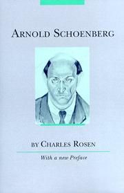 Arnold Schoenberg by Charles Rosen