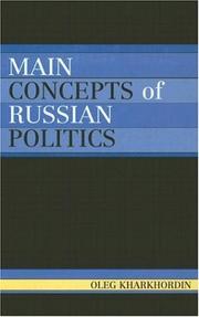 Cover of: Main Concepts of Russian Politics