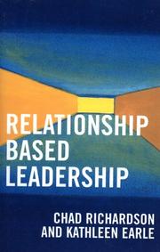 Cover of: Relationship Based Leadership
