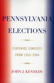 Pennsylvania Elections by John J. Kennedy, John Kennedy