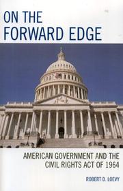 Cover of: On the Forward Edge: American Government and the Civil Rights Act of 1964