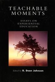 Cover of: Teachable Moments: Essays on Experiential Education