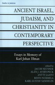 Cover of: Ancient Israel, Judaism, and Christianity in Contemporary Perspective by Alan J. Avery-Peck