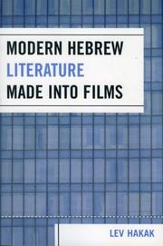 Cover of: Modern Hebrew Literature Made into Films