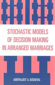 Cover of: Stochastic Models of Decision Making in Arranged Marriages