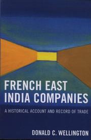 French East India companies by Donald C. Wellington