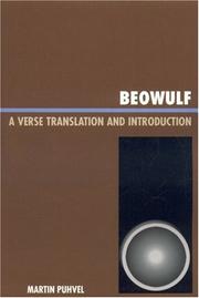 Cover of: Beowulf by Martin Puhvel