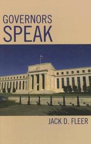 Cover of: Governors Speak