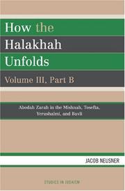 Cover of: How the Halakhah Unfolds (Studies in Judaism)