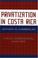 Cover of: Privatization in Costa Rica