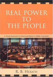 Cover of: Real Power to the People by R. B. Herath, R. B. Herath