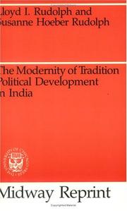 Cover of: The Modernity of Tradition | Lloyd I. Rudolph