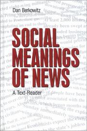 Cover of: Social meanings of news: a text-reader