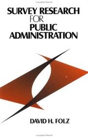 Cover of: Survey research for public administration