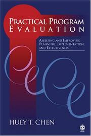 Cover of: Practical Program Evaluation: Assessing and Improving Planning, Implementation, and Effectiveness