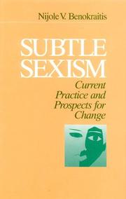 Cover of: Subtle Sexism by Nijole V. Benokraitis