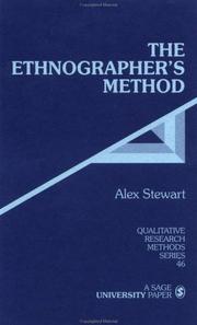 Cover of: The ethnographer's method