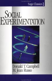 Cover of: Social experimentation