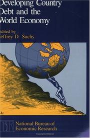 Cover of: Developing country debt and the world economy
