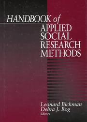 Cover of: Handbook of applied social research methods