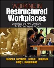 Cover of: Working in Restructured Workplaces | Daniel B. Cornfield