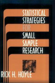 Cover of: Statistical strategies for small sample research